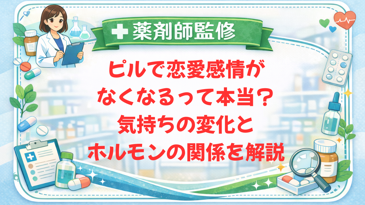 【薬剤師監修】ピルで恋愛感情がなくなるって本当？気持ちの変化とホルモンの関係を解説