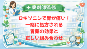 【薬剤師監修】ロキソニンで胃が痛い！一緒に処方される胃薬の効果と正しい組み合わせ