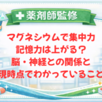 【薬剤師監修】マグネシウムで集中力・記憶力は上がる？脳・神経との関係と現時点でわかっていること